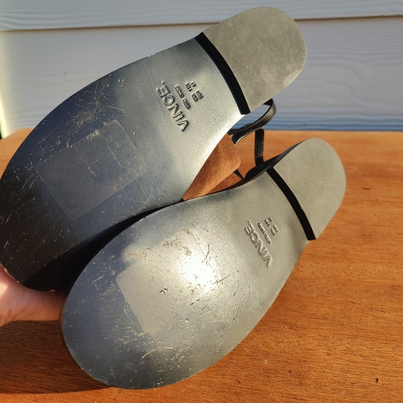 Vince T-strap flat gladiator sandals sz 11 - Picture 3 of 4